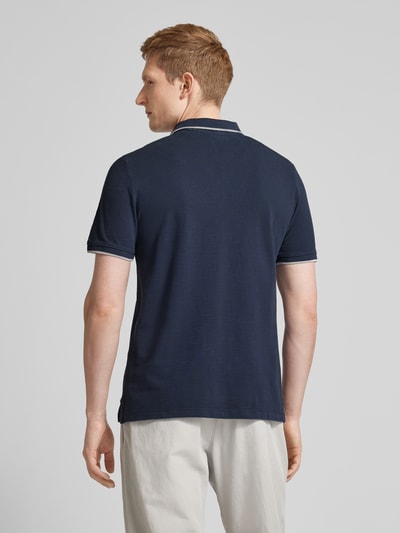 s.Oliver RED LABEL Regular Fit Poloshirt mit Label-Print Marine 5