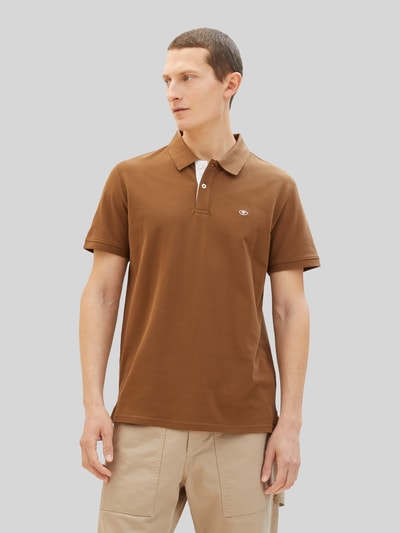 Tom Tailor Regular Fit Poloshirt aus Baumwoll-Viskose-Mix Khaki 3