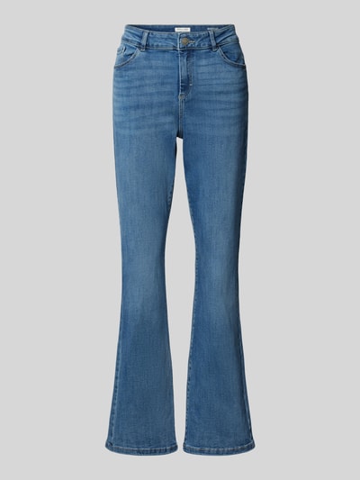 Christian Berg Woman Bootcut Jeans mit Gürtelschlaufen Blau 2