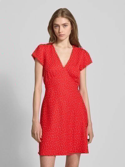 Levi's® Minikleid mit V-Ausschnitt Modell 'MYLA' Rot 4