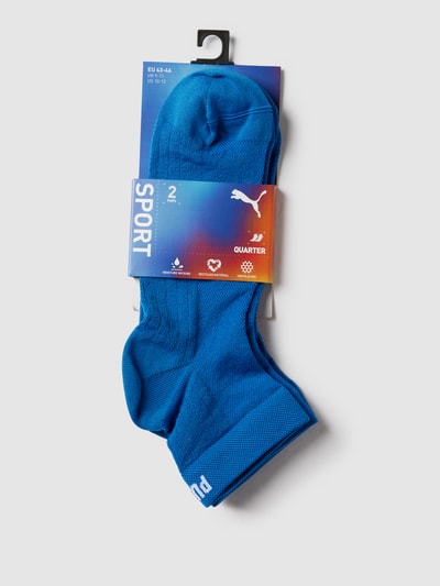 Puma Socken mit eingewebten Label-Details im 2er-Pack Modell 'Quarter' Royal 3