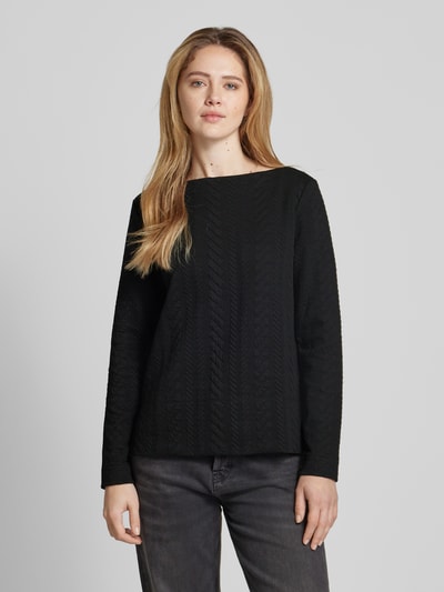 s.Oliver RED LABEL Relaxed Fit Sweatshirt mit Baumwolle Black 4