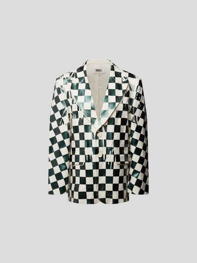 MM6 Maison Margiela Blazer mit Karomuster Gruen 2