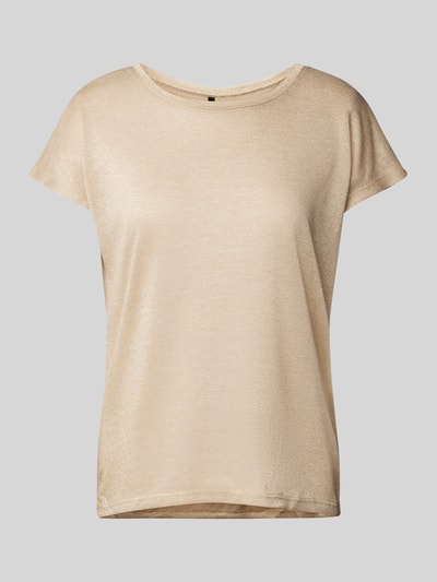 Vero Moda Loose fit top van viscosemix met effectgaren, model 'SARAH AVA' Zilver gemêleerd - 2