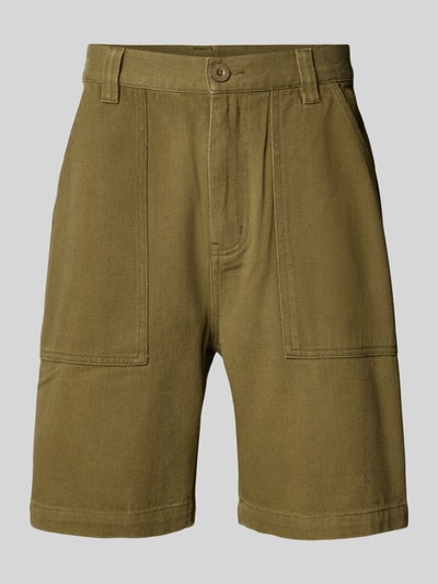 SANTA CRUZ Jeansshorts mit Eingrifftaschen Khaki 1