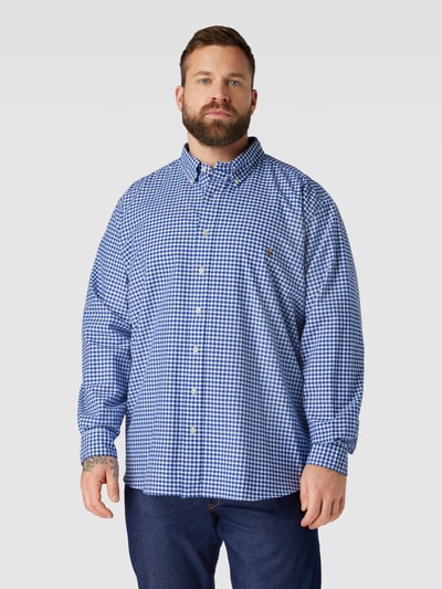 Polo Ralph Lauren Big & Tall PLUS SIZE vrijetijdsoverhemd met vichy-ruit Lichtblauw - 4