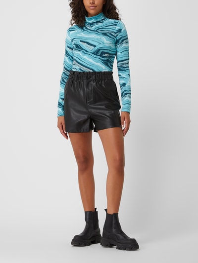 Tom Tailor Denim Shirt met lange mouwen met all-over motief Bleu - 1