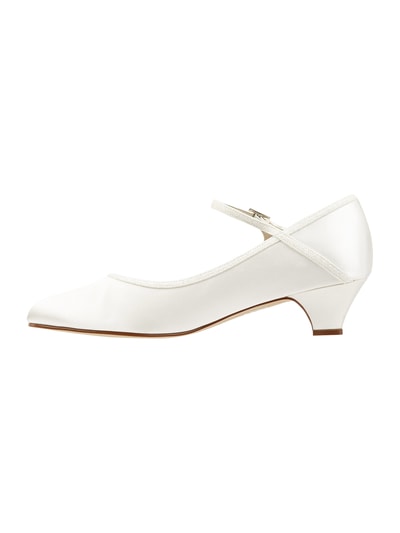 Rainbow Club Pumps aus Satin Offwhite 4