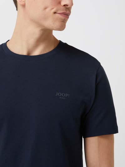 JOOP! Jeans T-shirt z bawełny model ‘Alphis’  Granatowy 3