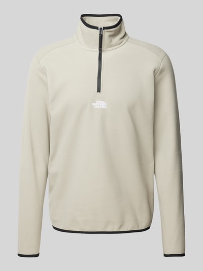 The North Face Fleecepullover met schipperskraag, model 'GLACIER' Lichtgrijs - 2