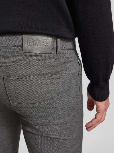 Brax Stoffen broek met viscose in 5-pocketmodel, model 'Cadiz' Zilver - 3