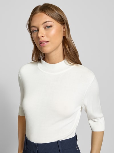 More & More Strickshirt mit Stehkragen Offwhite 3
