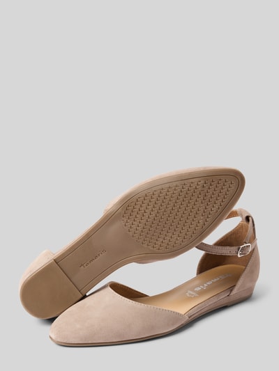 Tamaris Leren sandalen met doornsluiting Beige - 4