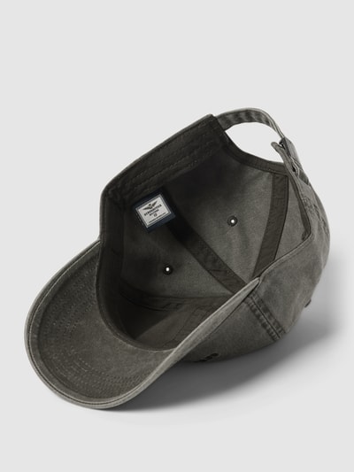 Aeronautica Militare Pet met labelstitching, model 'CAPPELLINO' Zwart - 2