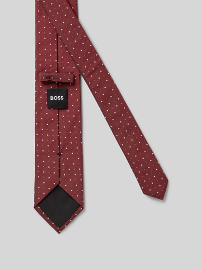 BOSS Stropdas van zijdemix Rood - 2