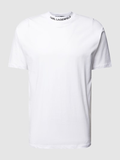 Karl Lagerfeld T-shirt met opstaande kraag Wit - 2