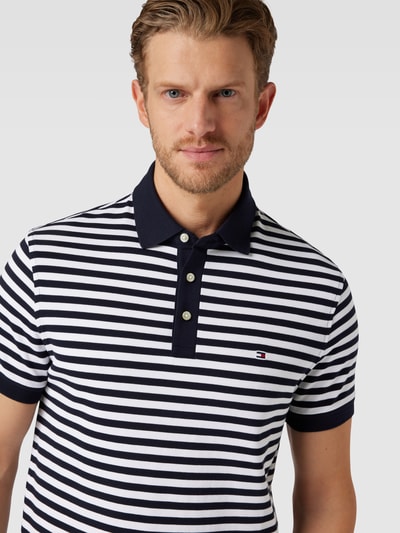 Tommy Hilfiger Slim fit poloshirt, model '1985' Marineblauw - 3