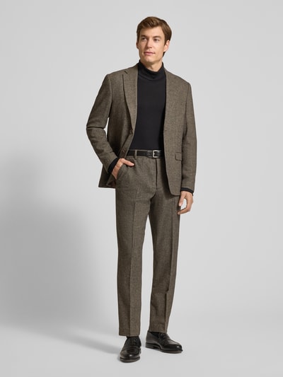 SELECTED HOMME Slim fit pantalon met wol, model 'REED' Middenbruin - 1