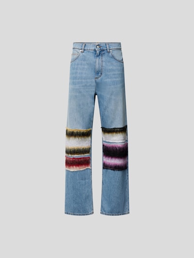 Marni Straight Fit Jeans mit Zierbesatz Jeansblau 2