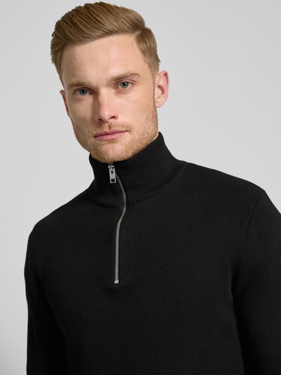 Jack & Jones Premium Troyer mit Label-Detail MOdell 'BLAMILANO' Black 3