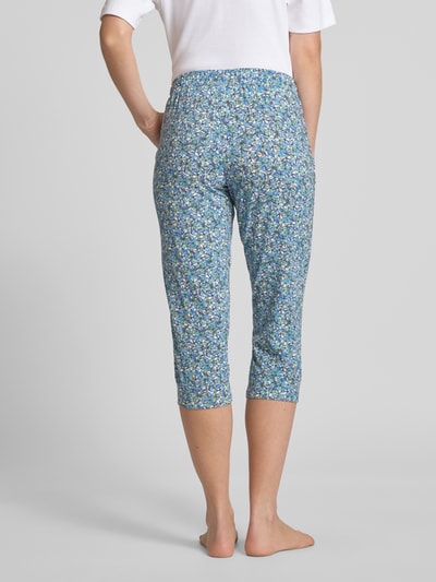 Schiesser Slim fit bermuda met tunnelkoord, model 'Mix+Relax' Blauw - 5