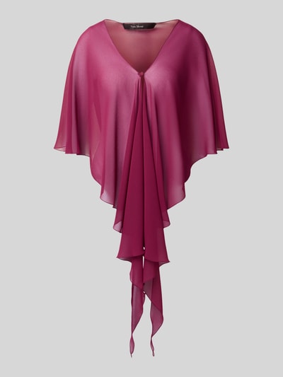 Vera Mont Ponczo z dekoltem w serek Bordowy 2