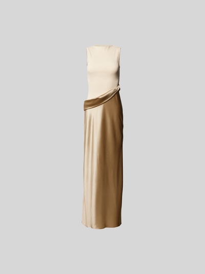Nanushka Maxikleid mit Rundhalsausschnitt Beige 2