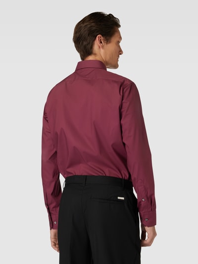 BOSS Modern fit zakelijk overhemd met kentkraag, model 'Joe' Bordeaux - 5