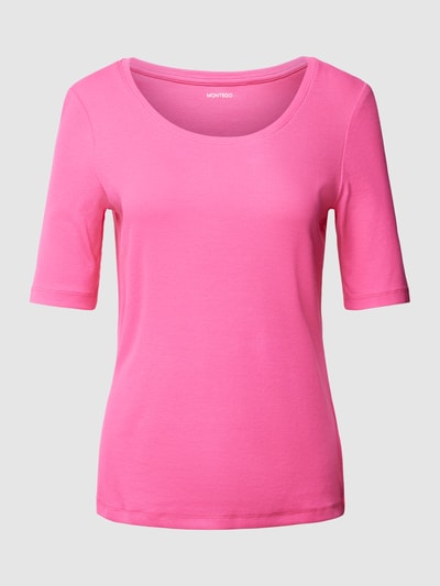 Montego T-Shirt mit Rundhalsausschnitt Fuchsia 2