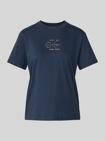 Calvin Klein Jeans T-Shirt mit Label-Print Anthrazit 2