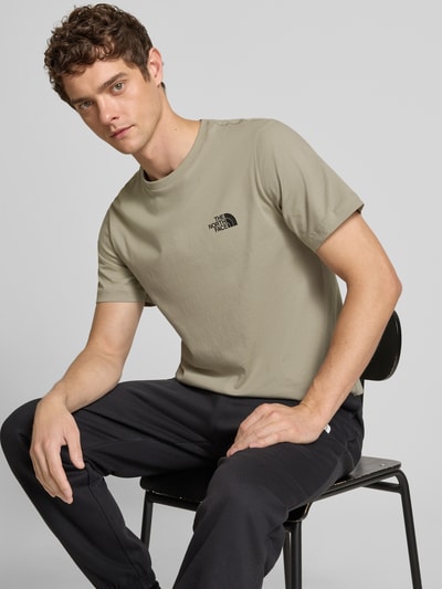 The North Face T-Shirt mit Label-Print Hellgrau 3