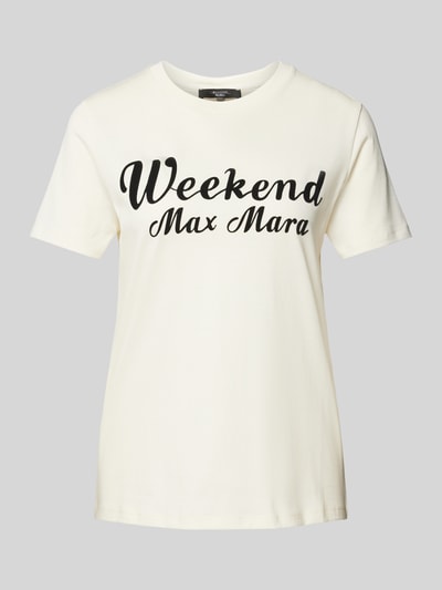 Weekend Max Mara T-shirt met ronde hals, model 'ZIRLO' Offwhite - 2