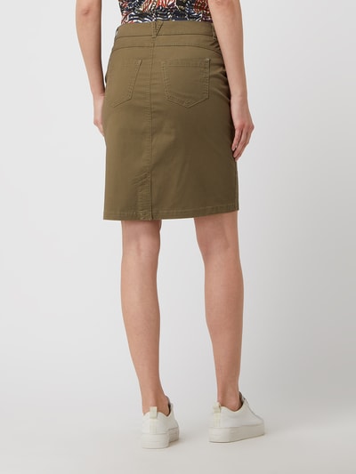 Christian Berg Woman Rok met stretch Kaki - 5