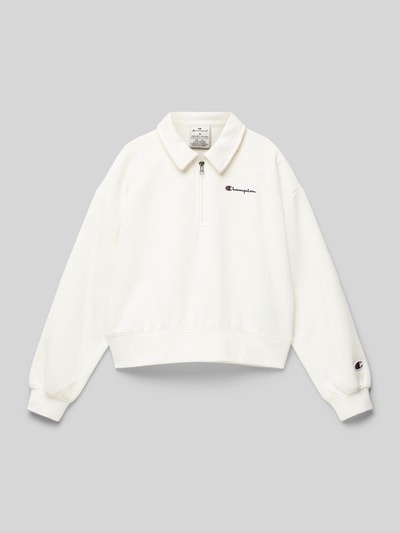 CHAMPION Sweatshirt met logostitchings Ecru - 1