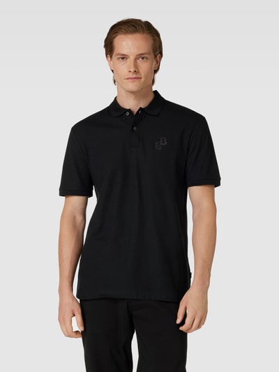 BOSS Poloshirt mit Label-Stitching Modell 'Parlay' Black 4