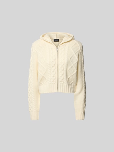 ROTATE Strickjacke mit Kapuze Ecru 2