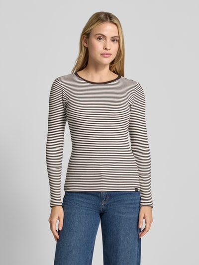 Smith and Soul Longsleeve in Ripp-Optik mit Rundhalsausschnitt Marine 4