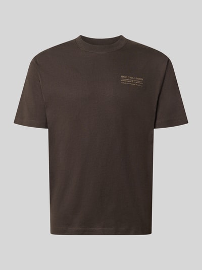 Produktfoto, Relaxed Fit T-Shirt aus reiner Baumwolle von Marc O'Polo DENIM in Dunkelbraun mit lockerem Schnitt und glatter Textur