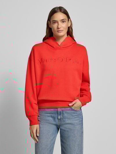 Marc O'Polo Regular fit hoodie van puur katoen Lichtrood - 4