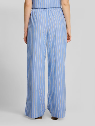 Tom Tailor Denim Wide Leg Hose aus reiner Baumwolle Bleu Melange 5