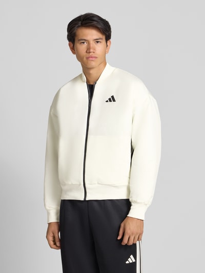 adidas Sportswear Relaxed fit bomberjack met logoprint, model 'Stadium' Offwhite - 4