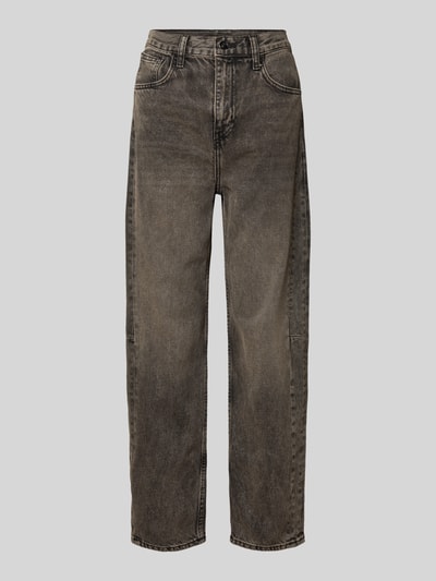 Liu Jo White Mom Fit Jeans mit 5-Pocket-Design Mittelbraun 2