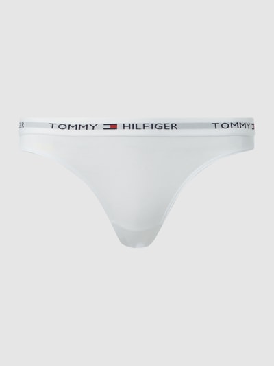 TOMMY HILFIGER String aus Baumwoll-Elasthan-Mix Weiss 1