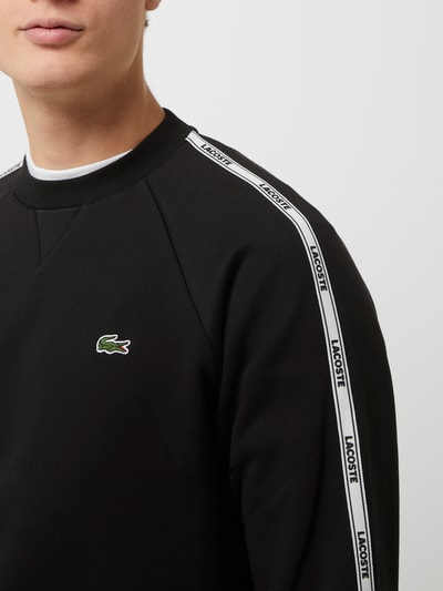 Lacoste Relaxed Fit Sweatshirt mit Raglanärmeln Black 3