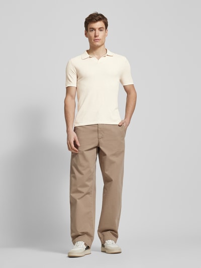 Antony Morato Slim Fit Poloshirt mit V-Ausschnitt Beige 1