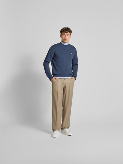 MAISON KITSUNÉ Sweatshirt aus reiner Baumwolle Dunkelblau 1