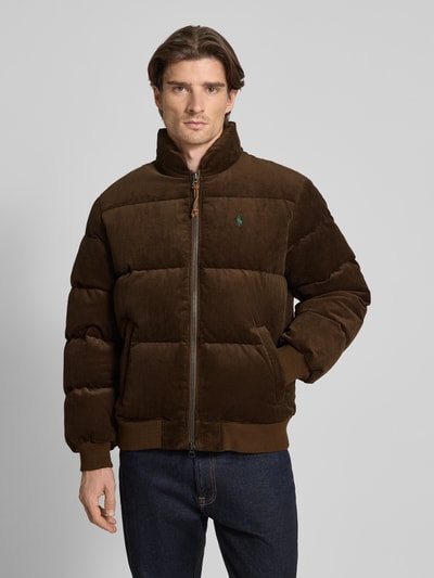 Polo Ralph Lauren Steppjacke aus Cord mit Zweiwege-Reißverschluss Dunkelbraun 4