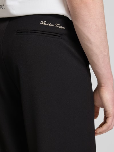 ANOTHER COTTON LAB Straight Leg Stoffhose mit Label-Detail Black 3