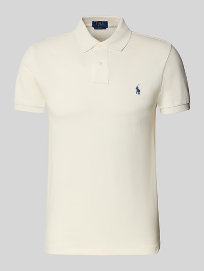 Polo Ralph Lauren Poloshirt mit Label-Stitching Beige Melange 2