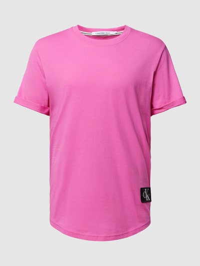 Calvin Klein Jeans T-Shirt mit Label-Patch Pink 2